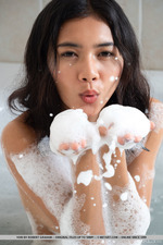 Hot Asian Babe Takes A Bath-17