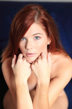 Naked redhead Mia Sollis spreads-17