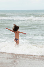 Naked natural teen at the beach-15