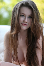 Busty teen Emily Bloom is nude in the garden-12