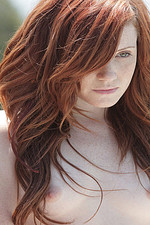 Naked redhead beauty posing outdoor-03