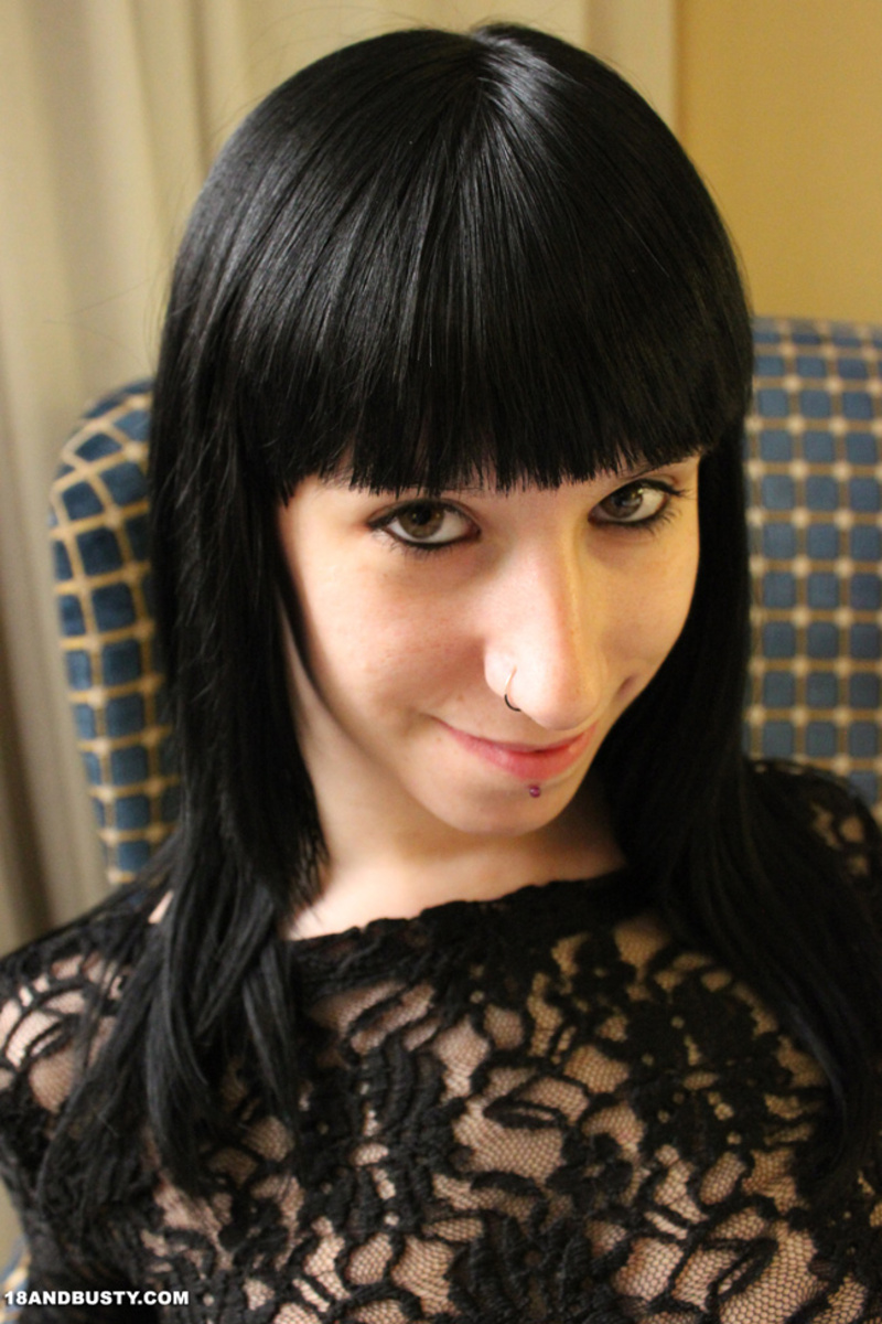 Busty teen shows pierced big boobs-01