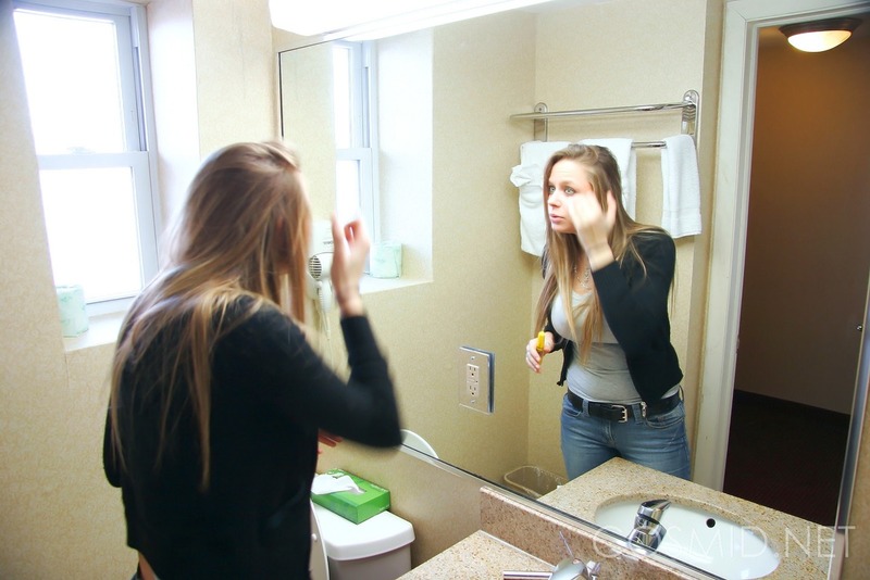 Busty Cassie Shows Her Boobs In The Bathroom-00