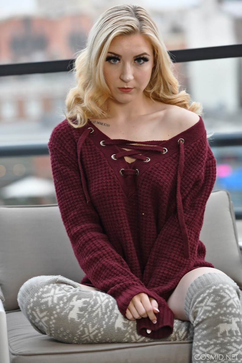 Emma York Flashing On The Terrace-00