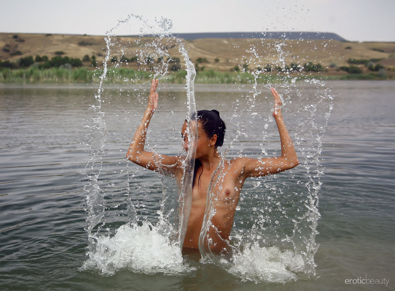 Inga Having Fun At The Lake-02