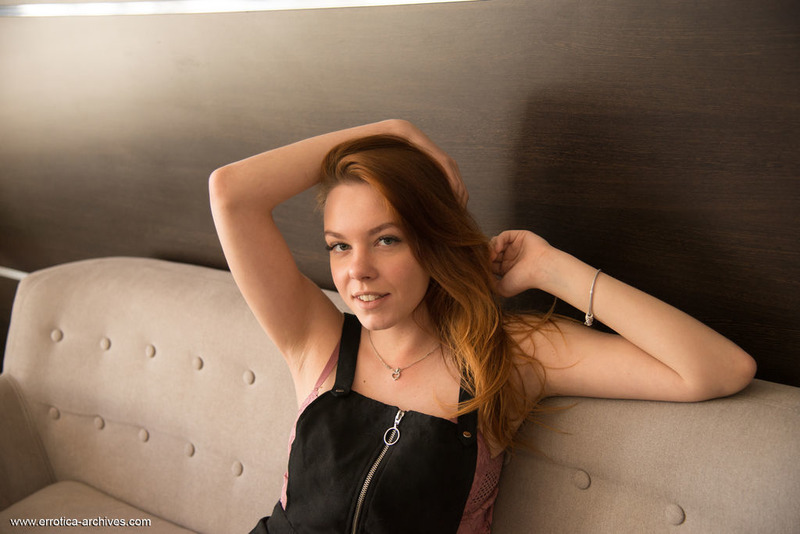 Candy Red Posing Totally Naked-14