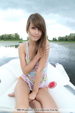 Cute Teen Mila Posing On A Boat-01