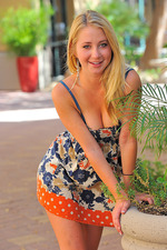 Cute blonde teen getting naked in public-02