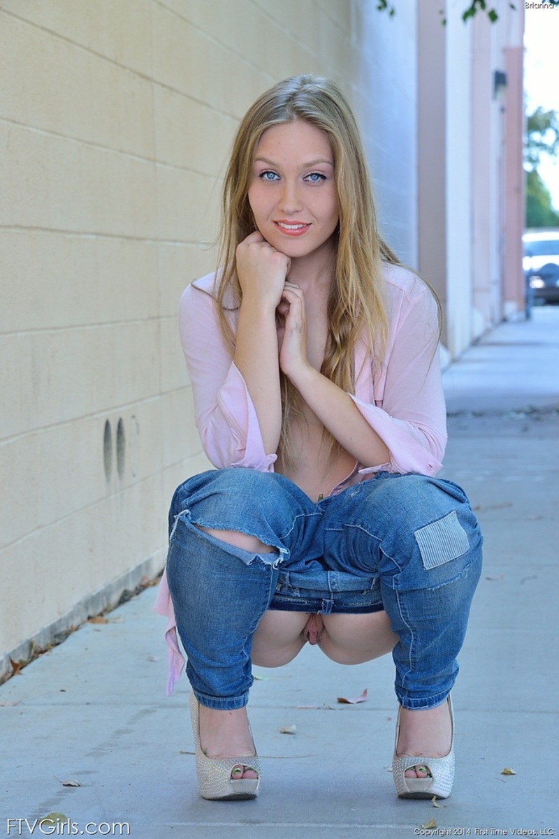 Brianna Gets Naked In Public-13