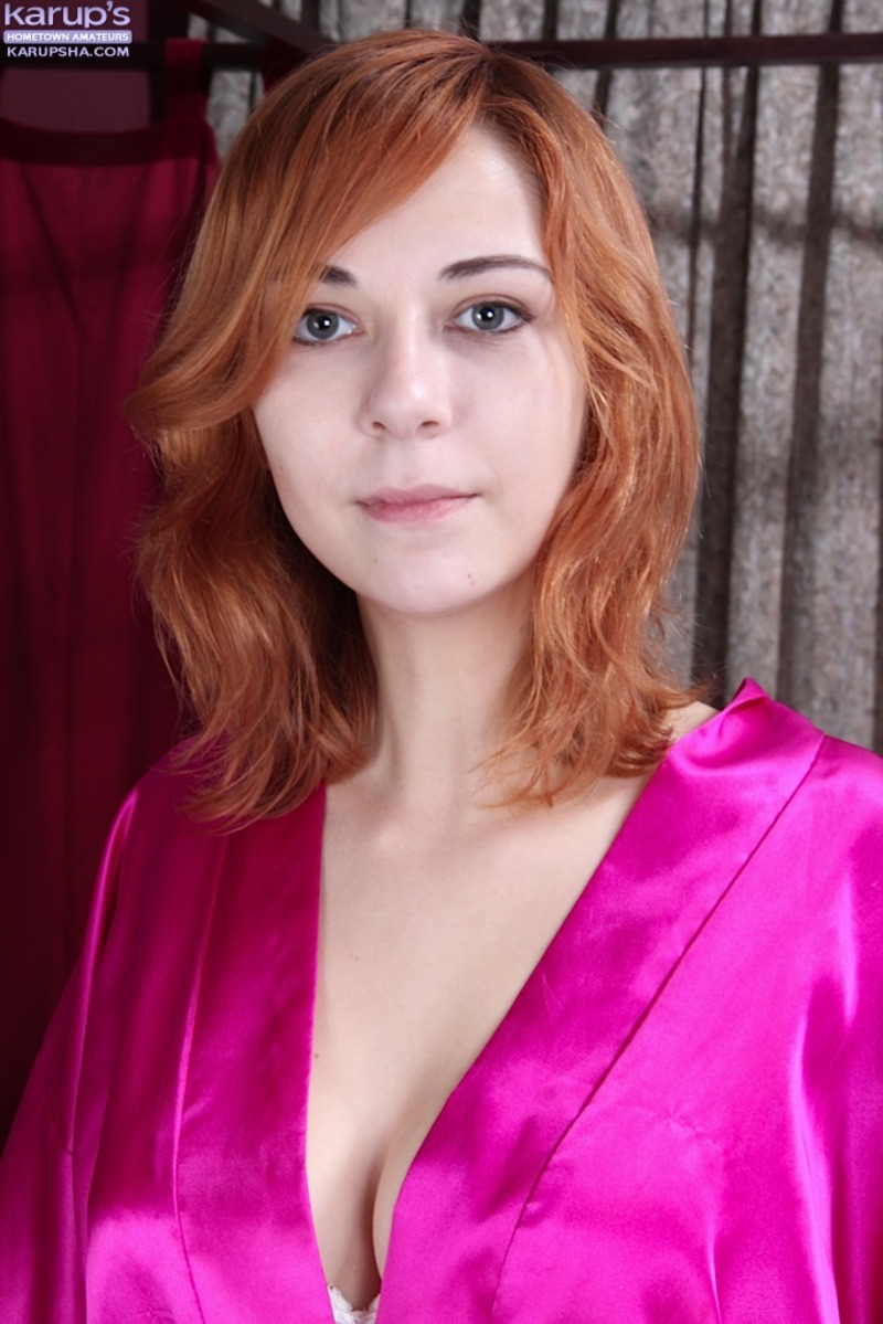 Redhead Hottie Nancy Reid Spreads In Her Bedroom-00