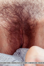 Busty Adeline Presenting Her Hairy Pussy-17