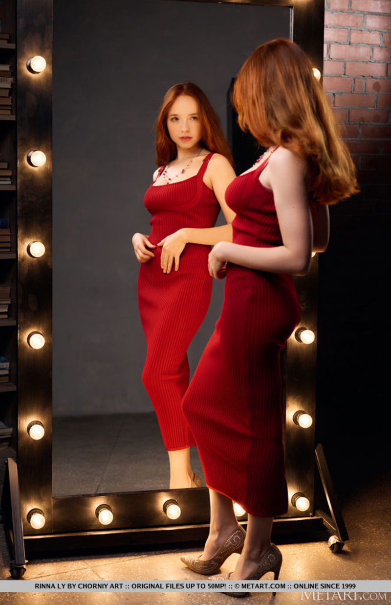 Busty Rinna Ly Takes Off Her Sexy Red Dress-11