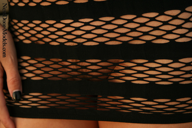 Sexy next door model Chrissy gives new meaning to the Little Black Dress-07