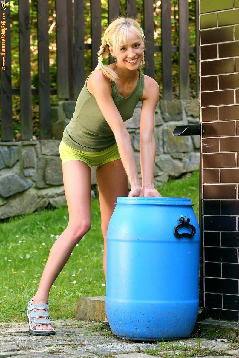 Teen cutie pours water on hot body and nudes-00
