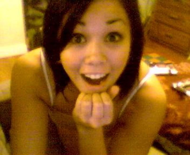 Asian teen tramp posing-11