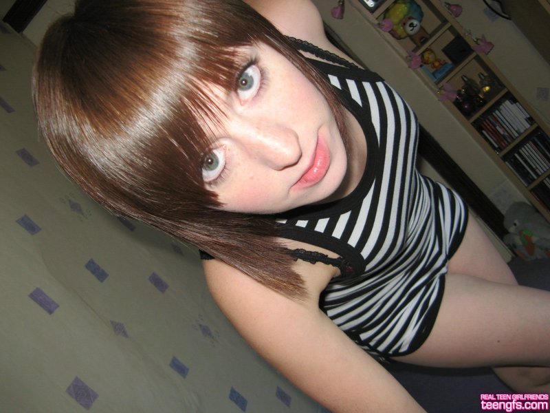 Innocent and cute teen gf posing-00