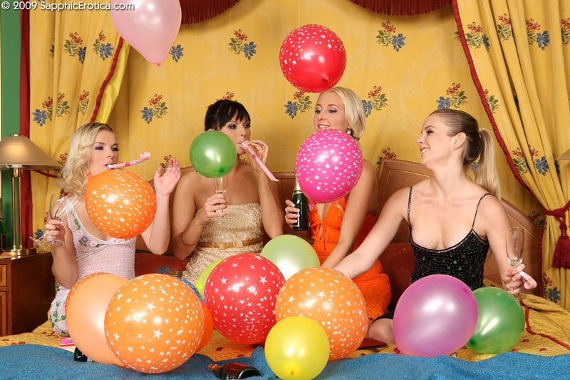 Four lesbians in new years eve orgy-00