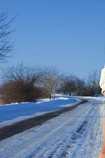 Katie naked in the snow-15