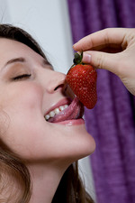 Naked teen likes strawberry-09