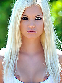 Beautiful blond teen