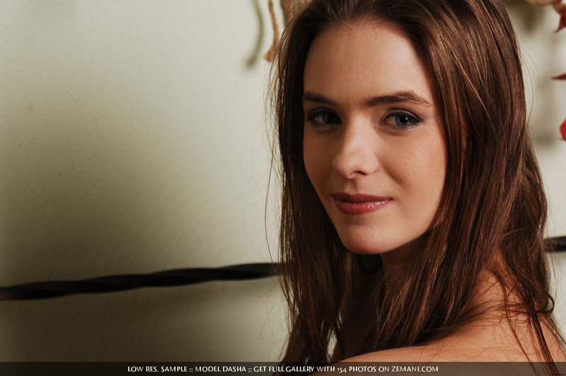 Naked girl having fun with milk-06