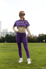 Nala Brooks Flashing Her Big Tits In The Park-00